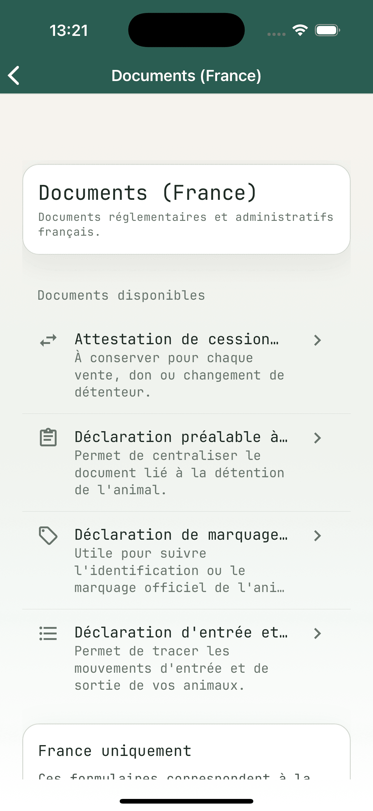 Capture des documents administratifs français