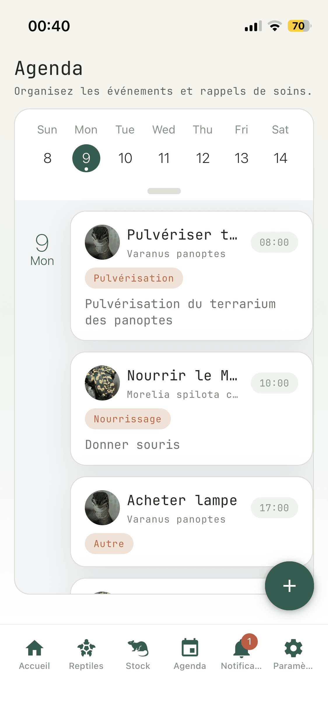 Capture du stock alimentaire